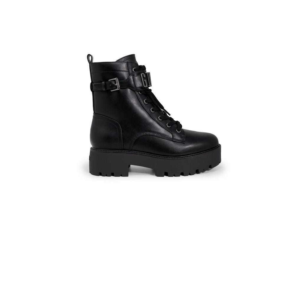 Guess Black Polyethylene Lace-Up Boots