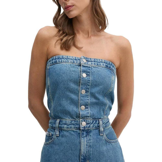 Calvin Klein Jeans Blue Cotton Long CA-14565000176-IT38|XS