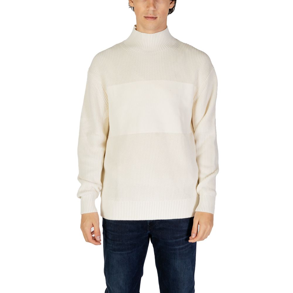 Calvin Klein Jeans Cream Cotton Sweatshirt Calvin Klein Jeans