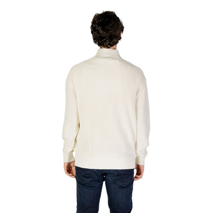 Calvin Klein Jeans Cream Cotton Sweatshirt Calvin Klein Jeans
