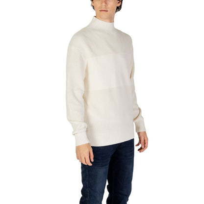 Calvin Klein Jeans Cream Cotton Sweatshirt Calvin Klein Jeans