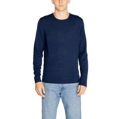 Calvin Klein Blue Recycled Wool Sweatshirt Calvin Klein