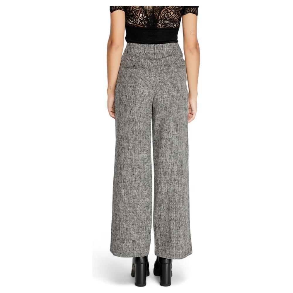 Vila Clothes Black Recycled Polyester Pant VI-15322900009-IT36|XXS