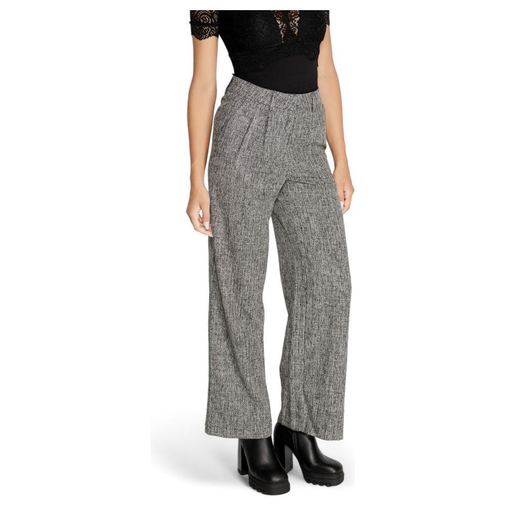 Vila Clothes Black Recycled Polyester Pant VI-15322900009-IT36|XXS