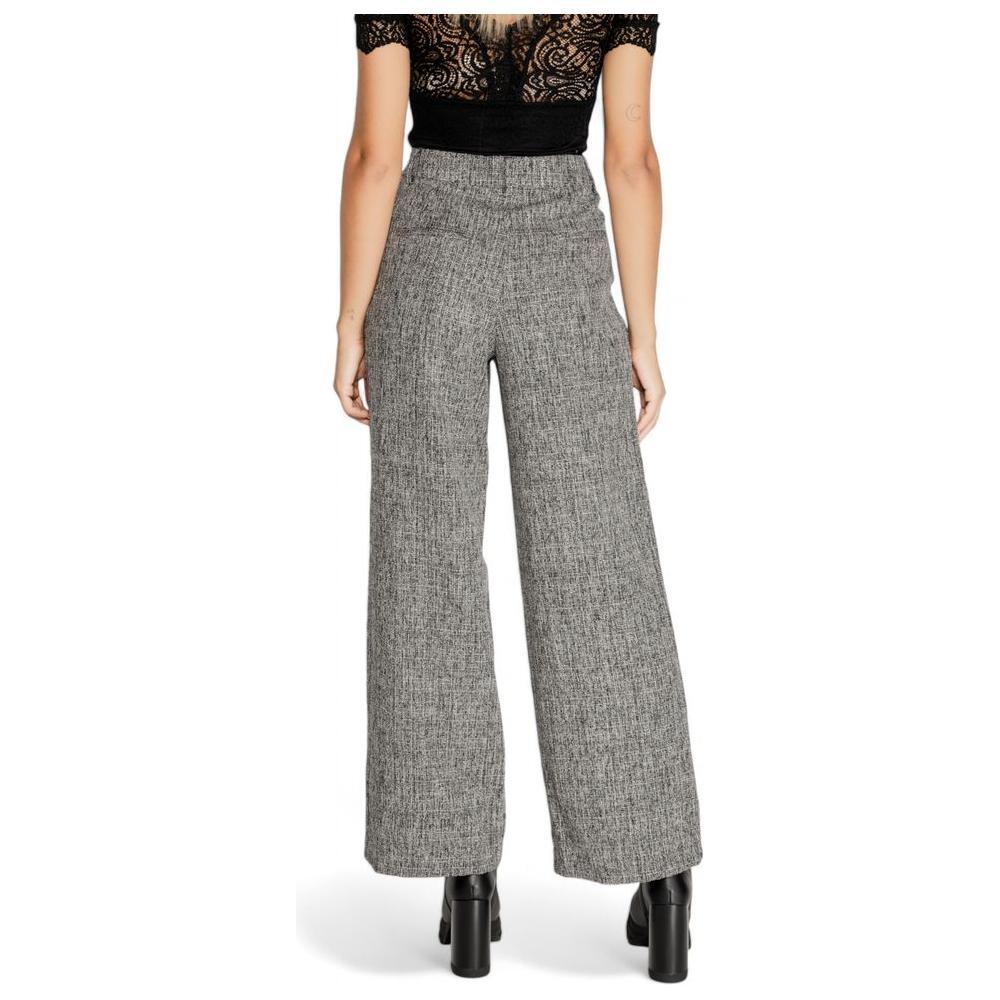 Vila Clothes Black Recycled Polyester Pant VI-15322900009-IT36|XXS