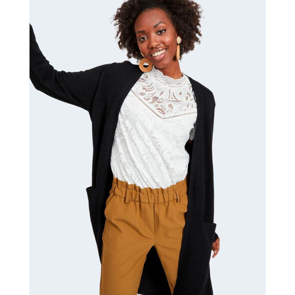 Vila Clothes Black Viscose Cardigan VI-2809200009-IT42|M