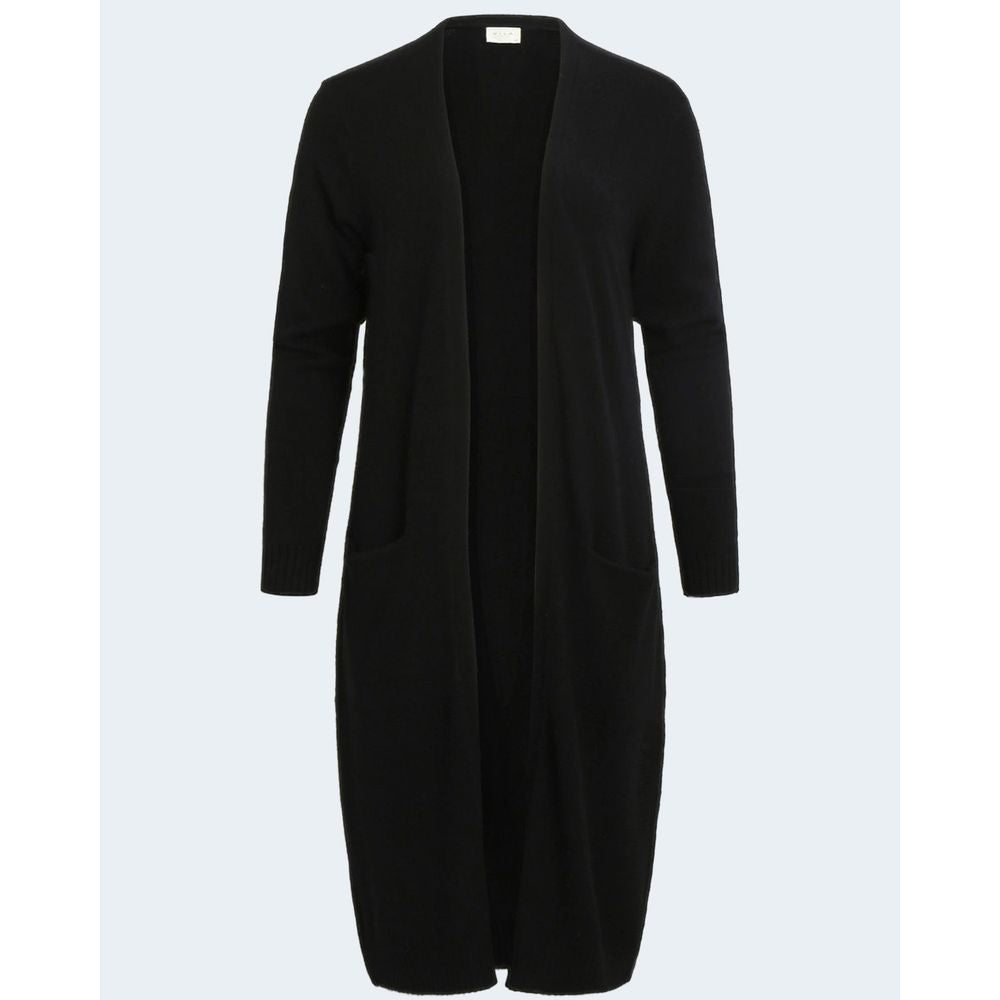 Vila Clothes Black Viscose Cardigan VI-2809200009-IT42|M