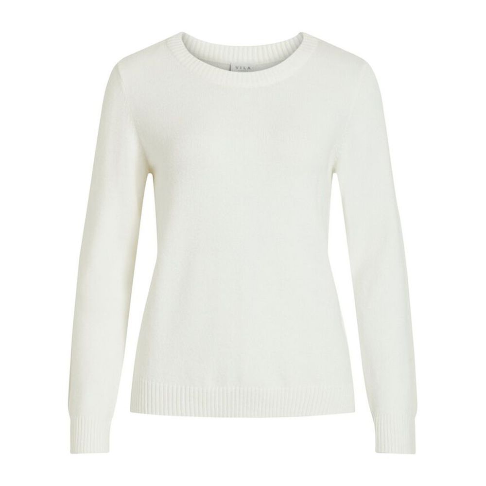 Vila Clothes White Viscose Sweatshirt