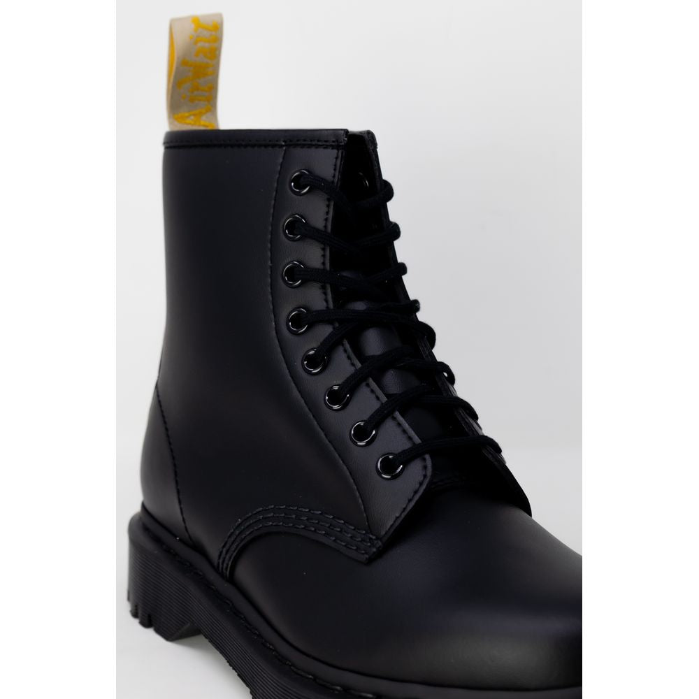 Dr. Martens Black Polyester Lace-Up Boots