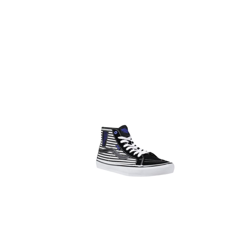 Vans Black And White Leather High Top Sneakers