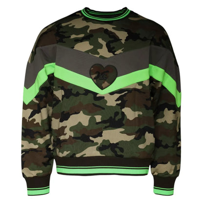 Dolce & Gabbana Multicolor Camouflage Sweatshirt Sweater Dolce & Gabbana