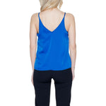 Vila Clothes Blue Polyester Top VI-14220100126-IT38|XS