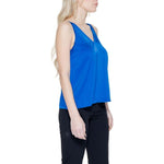Vila Clothes Blue Polyester Top VI-14220100126-IT38|XS