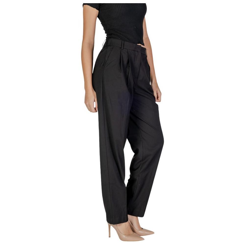 Vila Clothes Black Polyester Pant VI-15733000009-34 | XXS