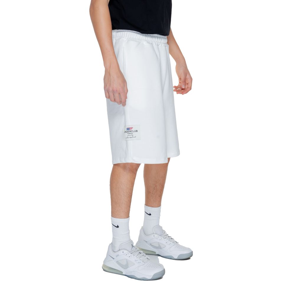 Underclub White Cotton Bermuda Shorts