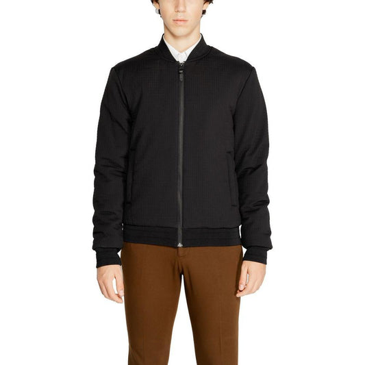 Antony Morato Black Polyester Jackets & Coat AN-14634000009-IT52 | XL