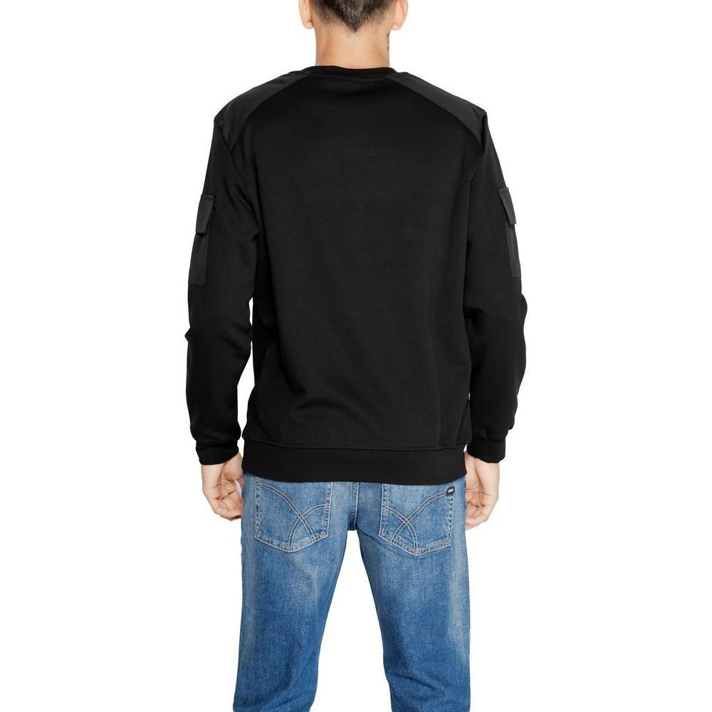 Antony Morato Black Cotton Sweatshirt AN-14635300009-IT44 | S
