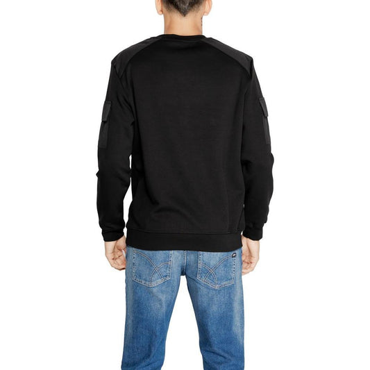 Antony Morato Black Cotton Sweatshirt AN-14635300009-IT44 | S