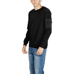 Antony Morato Black Cotton Sweatshirt AN-14635300009-IT44 | S