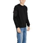 Antony Morato Black Cotton Sweatshirt AN-14635300009-IT44 | S
