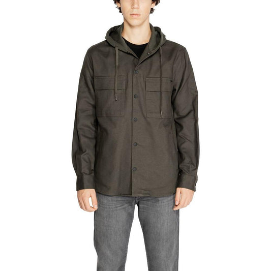 Antony Morato Green Cotton Shirt AN-14638000149-IT52 | XL