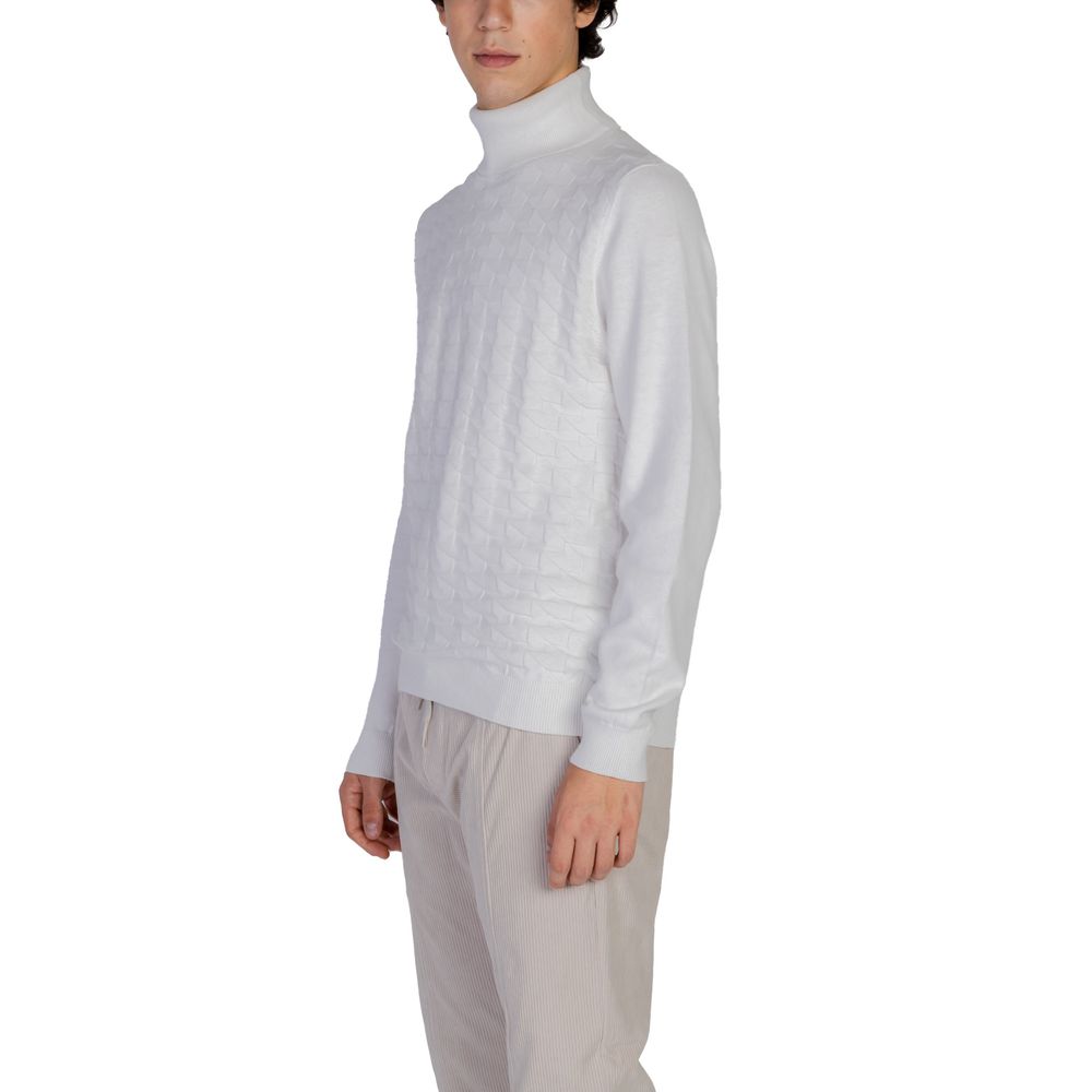 Antony Morato White Cotton Turtleneck Antony Morato