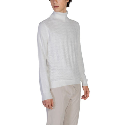 Antony Morato White Cotton Turtleneck Antony Morato