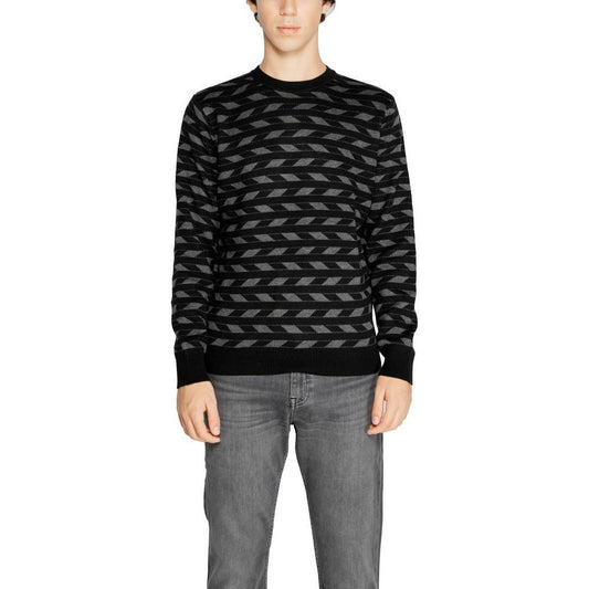 Antony Morato Black Marabou Sweater AN-14639100009-IT48 | L