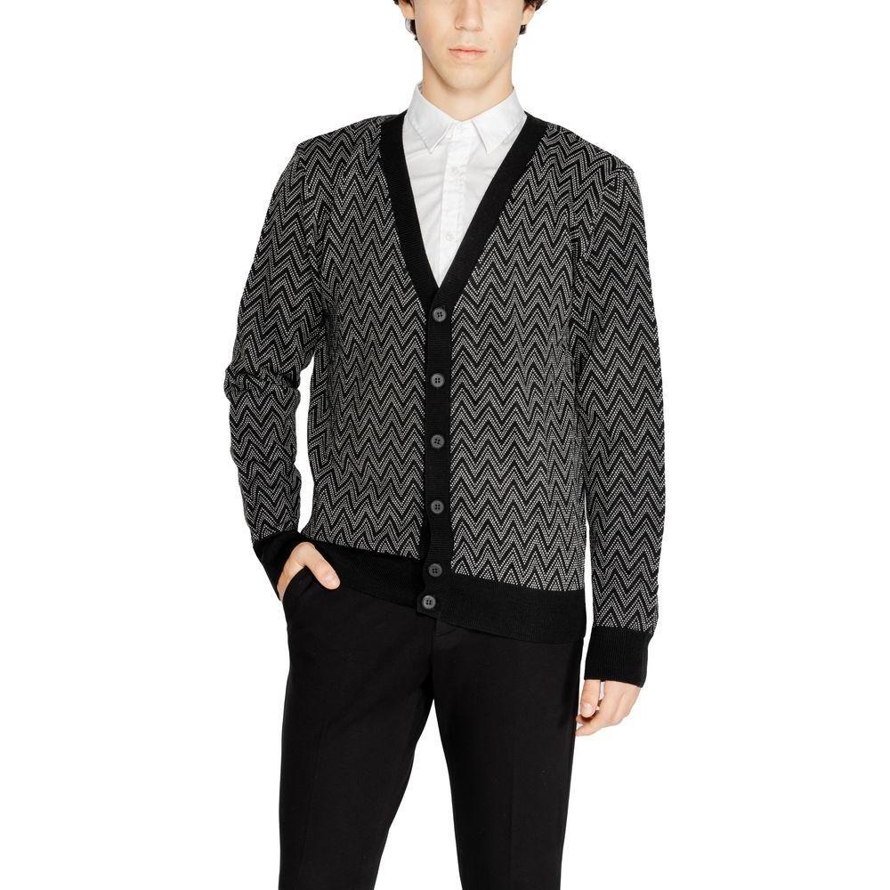 Antony Morato Black Mohair Cardigan AN-14639000009-IT48 | L