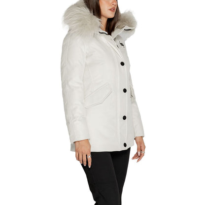 Blauer White Polyester Parka Blauer