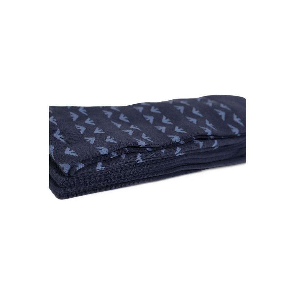 Emporio Armani Underwear Blue Cotton Sock EM-15167100010-ONE SIZE