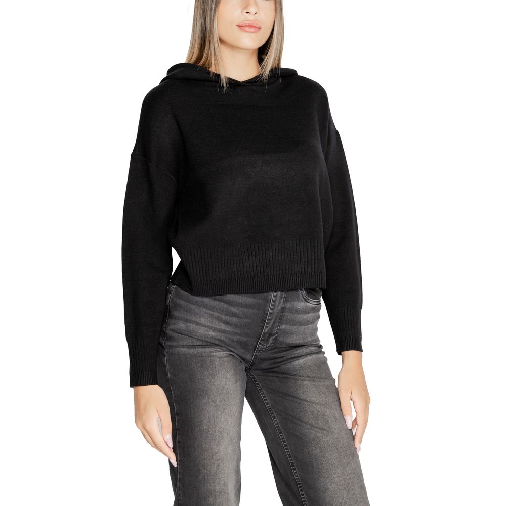 Vero Moda Black Viscose Hoodie