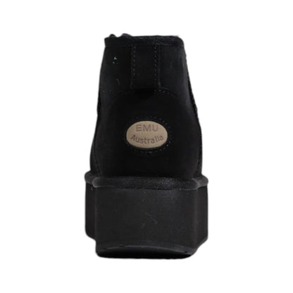 EMU Australia Black Leather Ankle Boots
