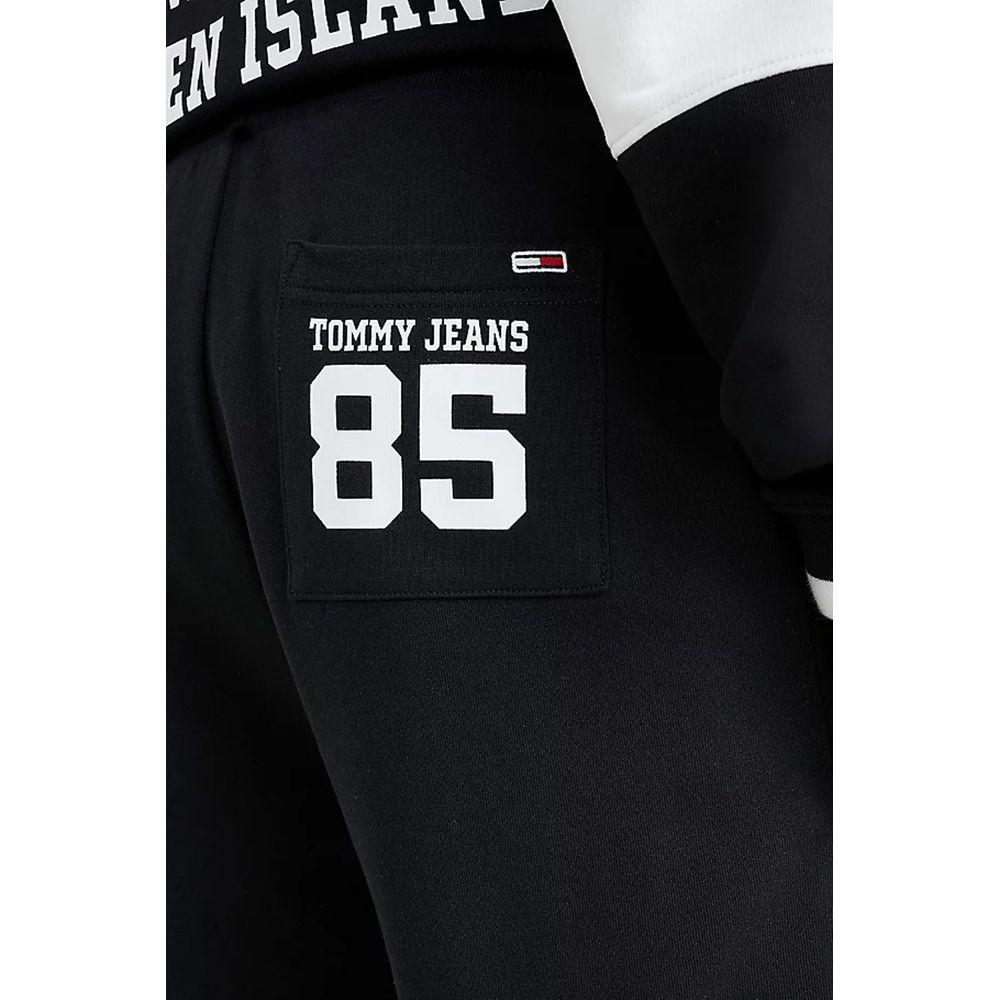 Tommy Hilfiger Jeans Black Cotton Joggers Workout Pant TO-10187100009-IT42 | XS