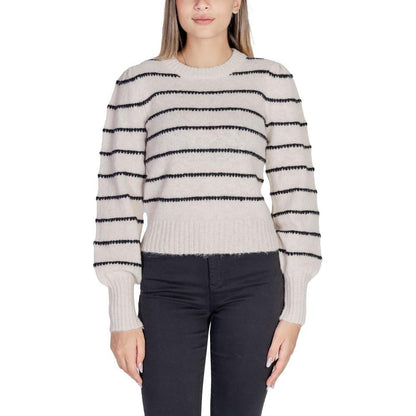 Jacqueline De Yong Gray Polyester Sweatshirt