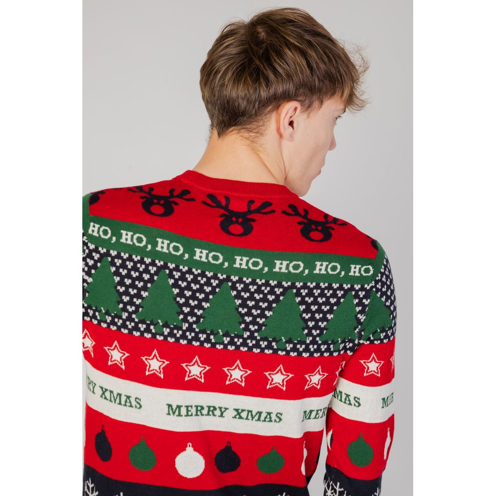 Only & Sons Red Cotton Sweatshirt