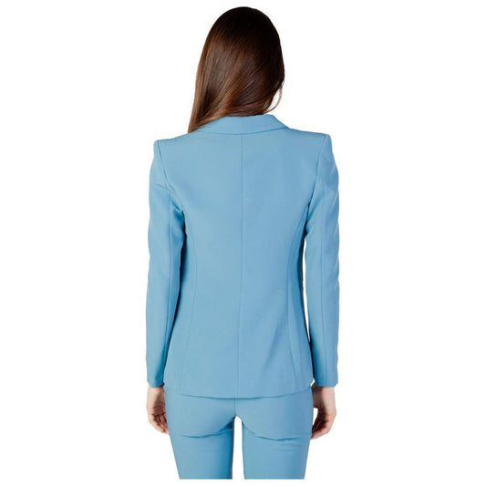 Rinascimento Turquoise Polyester Blazer RI-12022500679-XL