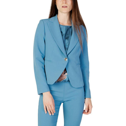 Rinascimento Turquoise Polyester Blazer RI-12022600679-IT42|M