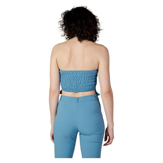 Rinascimento Turquoise Polyester Top RI-12022900679-IT40|S