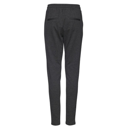 ICHI Gray Polyester Casual Pants