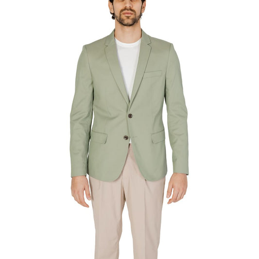 Antony Morato Green Cotton Blazer