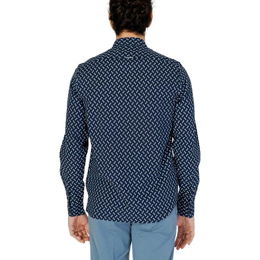 Antony Morato Blue Viscose Shirt AN-13369100010-IT46 | S