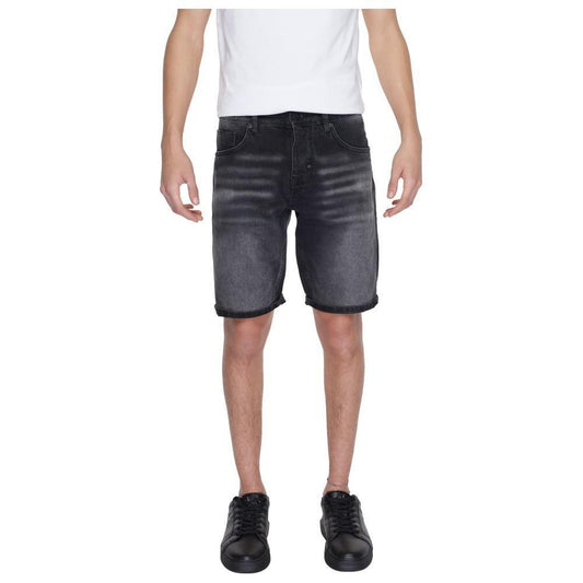 Antony Morato Black Cotton Bermuda AN-13379600009-W29