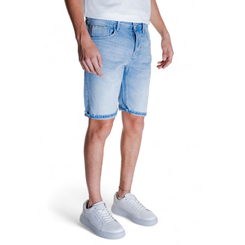 Antony Morato Light Blue Cotton Bermuda Shorts Antony Morato