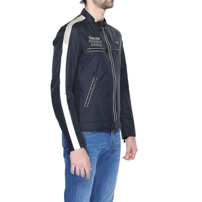 Blauer Black Polyamide Biker Jacket Blauer