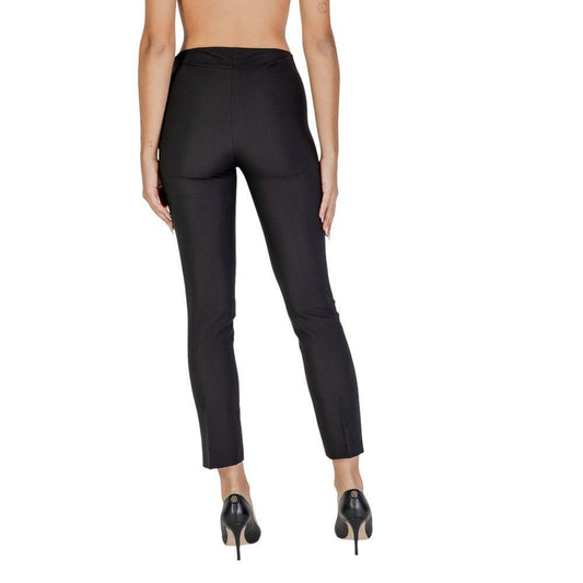 Sandro Ferrone Black Polyester Pant SA-15619900009-38 | XXS