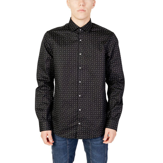 Calvin Klein Black Cotton Shirt CA-11695500009-IT41 | L