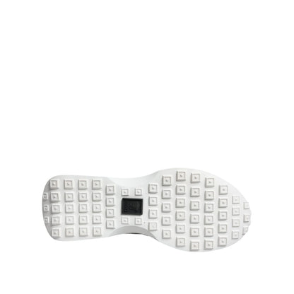 Versace Black Canvas Quad Fabric Medusa Low Top Sneaker Shoes