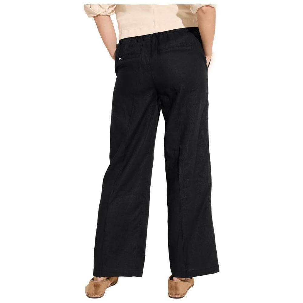 Street One Black Linen Pant ST-14510400009-W42 | L30