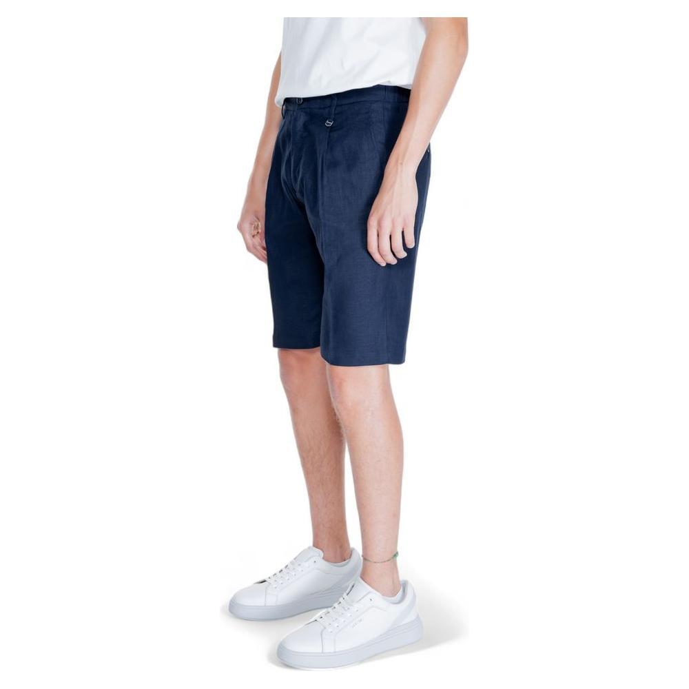Antony Morato Blue Linen Bermuda AN-14684600128-48/32 (W34)